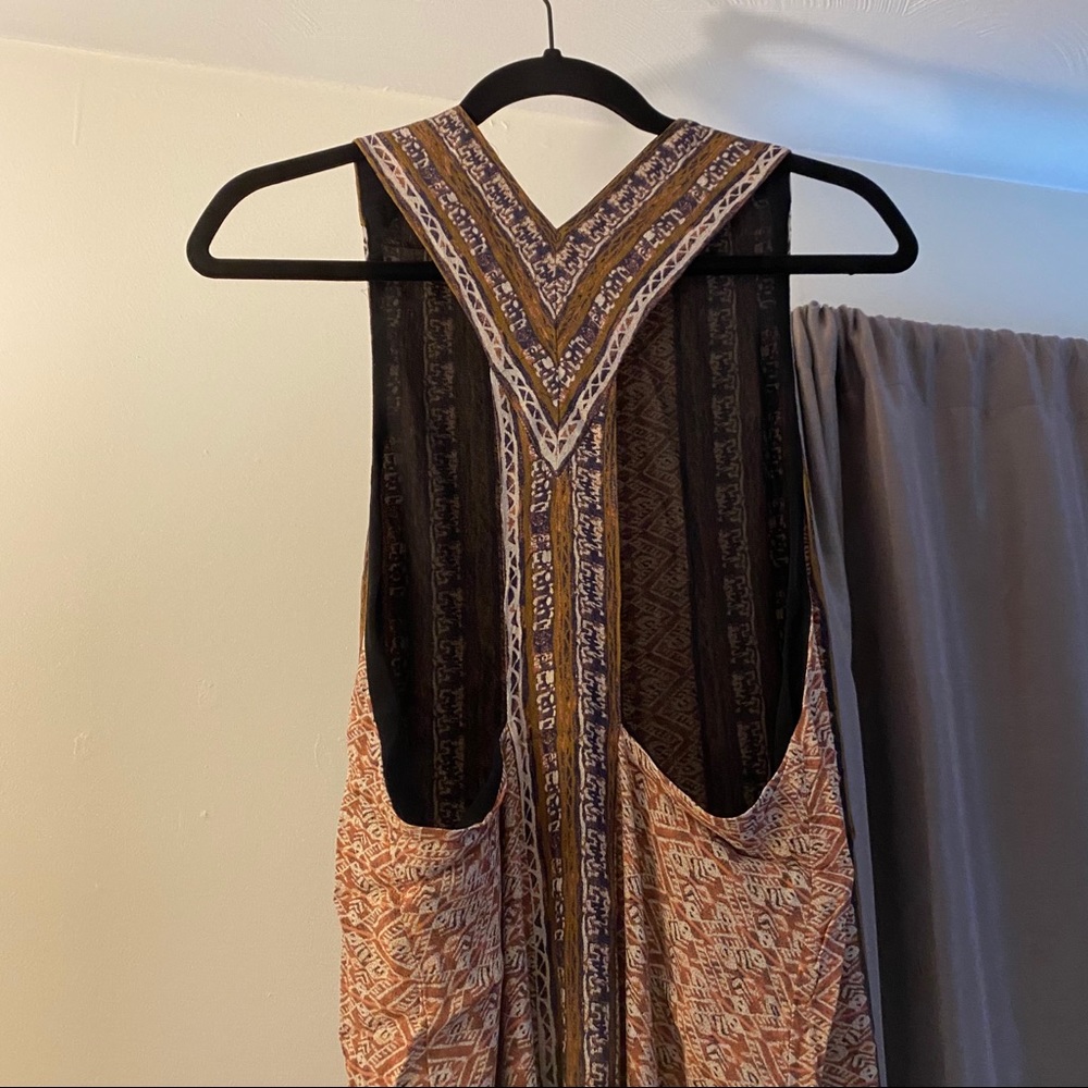 Tribal print maxi dress